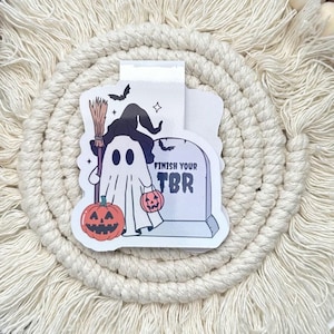 Halloween Magnetic Bookmark, Spooky magnetic bookmarks, Cute halloween bookmarks, finish your TBR magnetic bookmarks