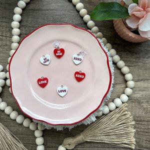 Conversation Heart kindle charm, Valentine&#39;s Day Charm, Candy Heart Phone Charm, USB-C Charm, Dust Plug, Cute Valentine&#39;s Phone Accessories