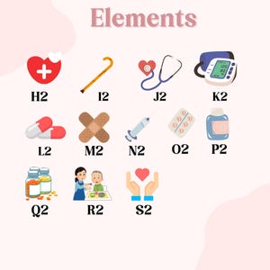 May include: An illustration of medical elements, including a heart with a plus sign, a cane, a stethoscope, a blood pressure monitor, pills, a bandage, a syringe, medicine tablets, a medicine bottle, medicine bottles, a caregiver feeding a patient, and hands holding a heart.