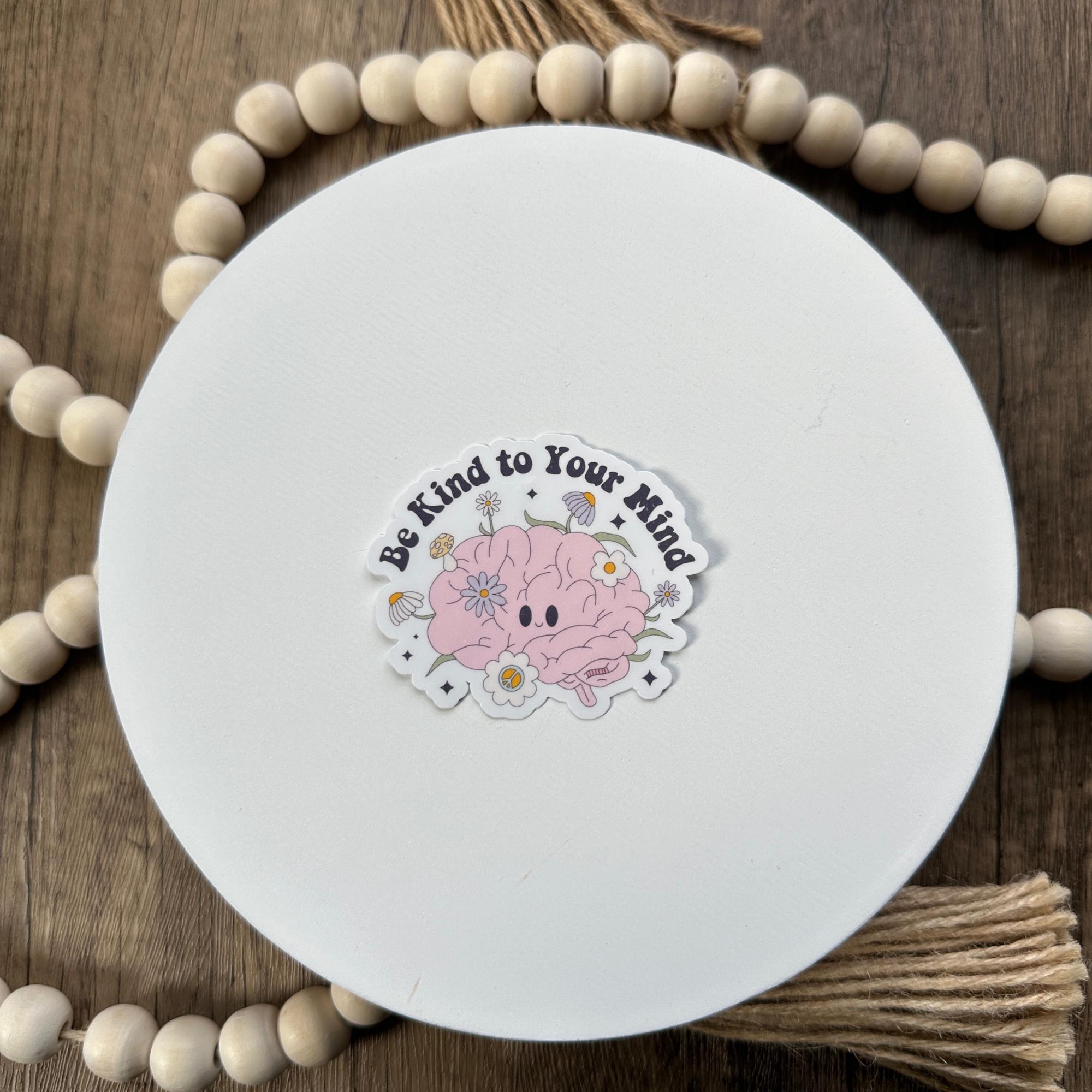 Be Kind to Your Mind Sticker, Waterproof Mental Health Decal - Etsy