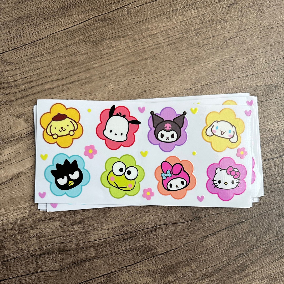 Hello Kitty and Friends Stickers for Glass Cup Kitty and - Etsy