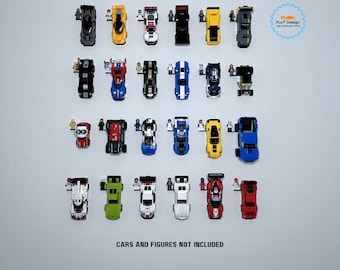 Wall Mount for Brick Cars and Figure; The Original (6-stud wide; 2015-2019)