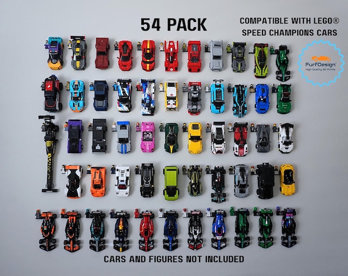 Featured listing image: Wall Mounts For Brick Cars (Full 8-Stud Collection; 54 Mounts; 2020-Present)