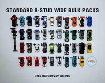 FurfDesign Wall Mounts For Brick Cars (8-Stud Wide Bulk Packs; 2020-Present)