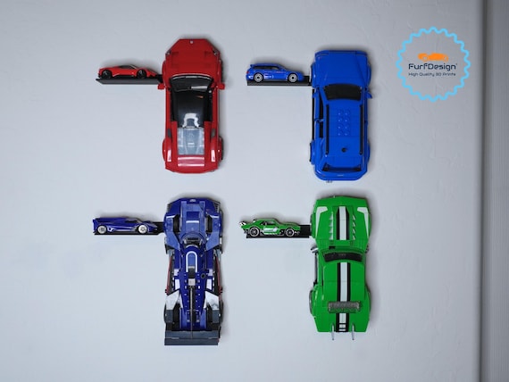 Furfdesign Wall Mount for Mattel Brick Shop Speed Series Cars - Etsy