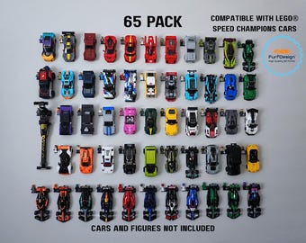 FurfDesign Wall Mounts For Brick Cars (Full 8-Stud Collection; 65 Mounts; 2020-Present)