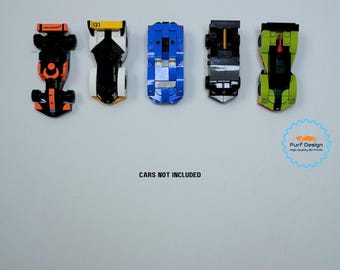 Wall Mount for Polybag Brick cars; The Original (5-Stud Polybag Cars)