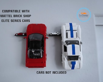Wall Mount for Mattel Brick Shop Elite Series Cars