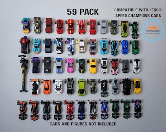 FurfDesign Wall Mounts For Brick Cars (Full 8-Stud Collection; 59 Mounts; 2020-Present)