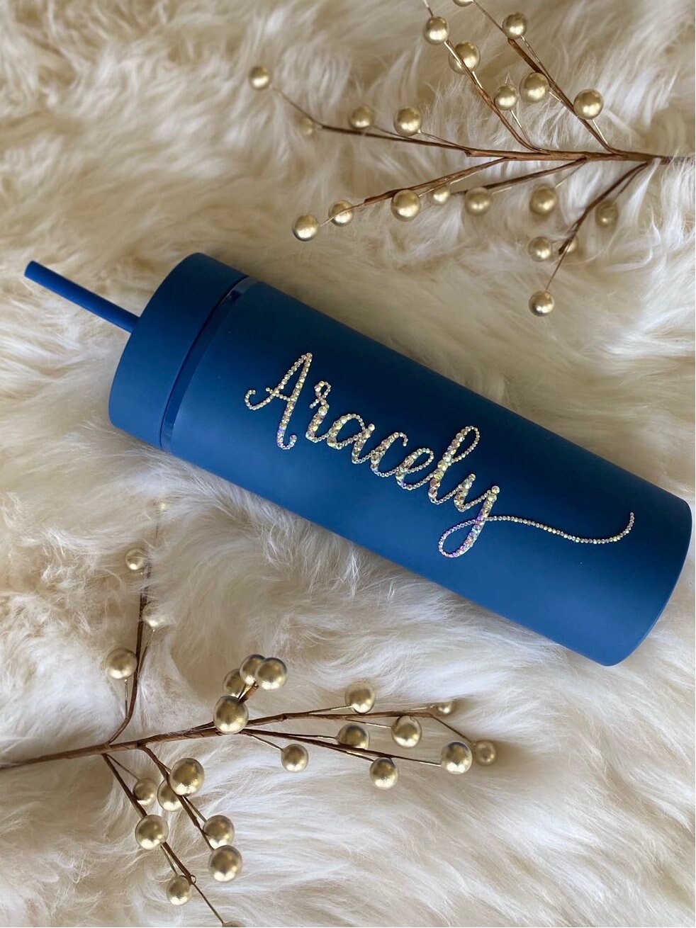 Personalized Tumbler Name Tumbler Bling Tumbler Birthday Etsy