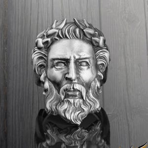 Zeus King Of The Gods Handmade Sterling Silver Ring For Men, Ancient Greek Gods Mythology Ring, Greek Silver Jewelry, Mythological Ring