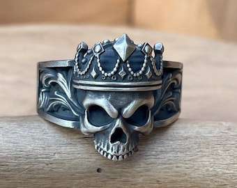 スカルリング - Into The Fire Jewelry - スカルリング キング・オブ