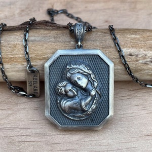 925 Sterling Silver Christian Themed Necklaces – Religious Jewelry, Cross, Saint Pendants, Spiritual Gifts, Faith Symbols