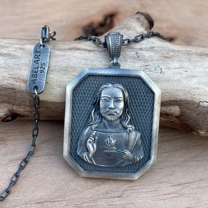 925 Sterling Silver Christian Themed Necklaces – Religious Jewelry, Cross, Saint Pendants, Spiritual Gifts, Faith Symbols