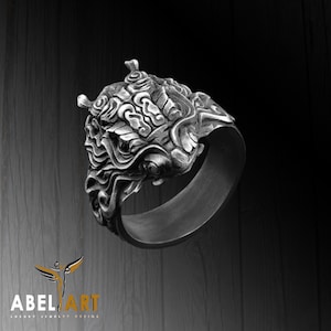 Dragon Ring - 925 Sterling Silver Handmade Dragon Jewelry - Fantasy Mythical Creature Ring - Men&#39;s Silver Dragon Ring