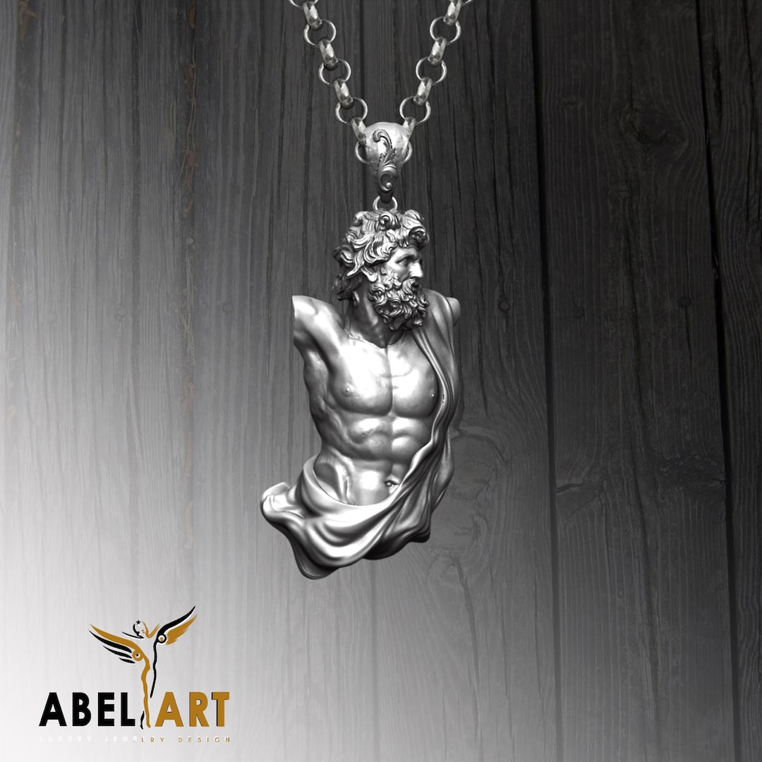 Zeus In Chains Handmade Sterling Silver Zeus Necklace: Greek Mythology Pendant - Etsy
