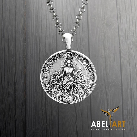 Sterling Silver Lilith Goddess Pendant: Empowering Woman Amulet - Etsy