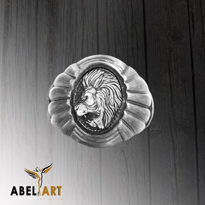 Leo Engraved Sterling Silver Signet Ring: Zodiac Lion Statement Jewelry