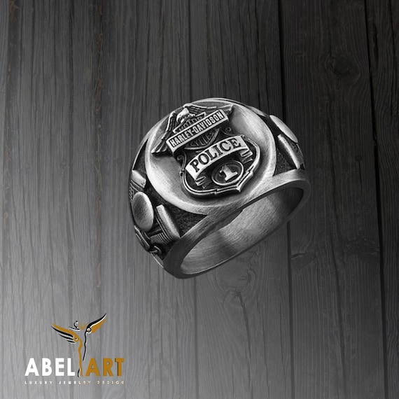 925 Sterling Silver Oxide Ring Harley Davidson, Motorcycle 925 Sterling Silver Oxide Ring Harley Davidson, Motorcycle