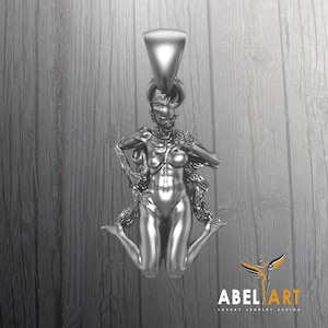Inner Duality Pendant – Sterling Silver Devil & Angel Necklace, Symbol of Balance and Inner Self