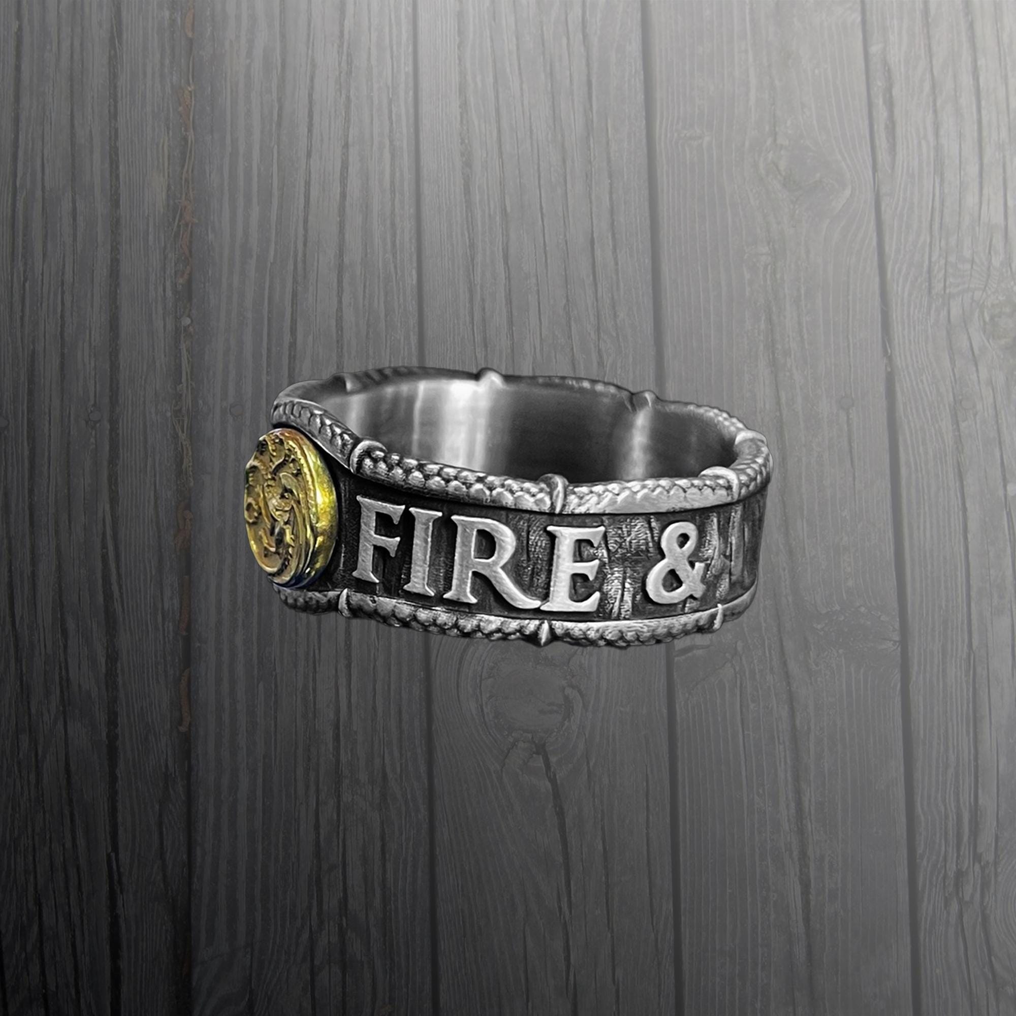 Sterling Silver Dragon Ring: Targaryen Inspired Fantasy Jewelry - Etsy