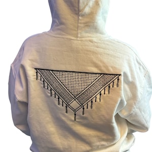 Embroidered Palestine Palestinian Keffiyeh Hoodie And Sweatshirt