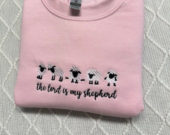 Bestickter The Lord Is My Shepherd Sweatshirt