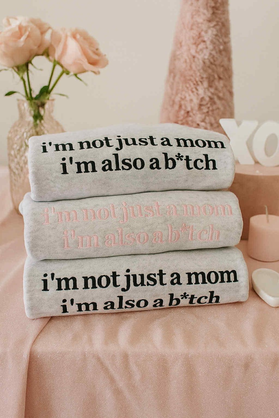 Not Just a Mom Embroidered Sweatshirt: Funny Custom Gildan Pullover - Etsy