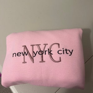 NYC Embroidered Sweatshirt: New York City Crewneck