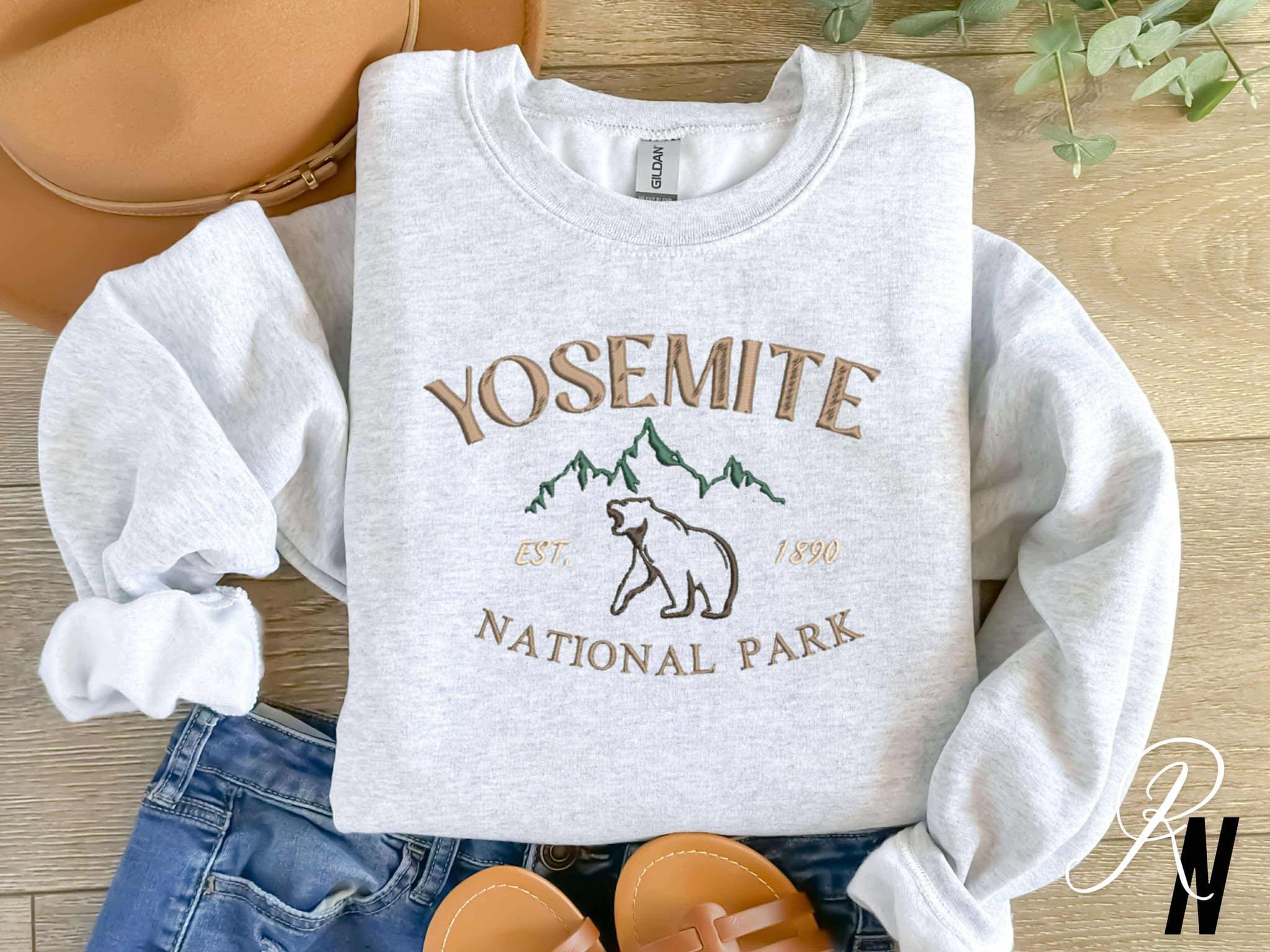 T-shirt Parc National De Yosemite Half Dome - Imprimé Graphique, 100% Coton, Unisexe - Neuf Sans étiquettes