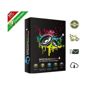 Media Monkey V4 Gold Edition Musik-Manager für Windows Vollversion Lebenslange Sofort-Download