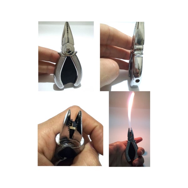 Novelty Torch Lighter Plier Torch Lighter Tool Lighter Humorous and Functional Collectible Tabacco