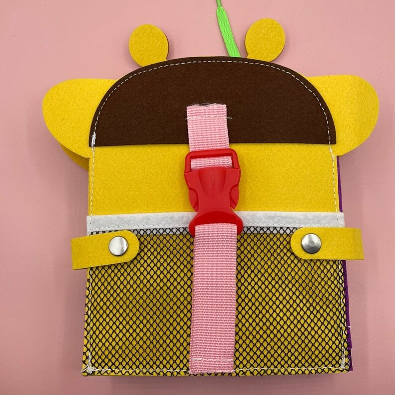 USA Montessori Quiet Book Giraffe Felt Book Montessori - Etsy