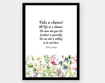 Dale Carnegie Quote Etsy France