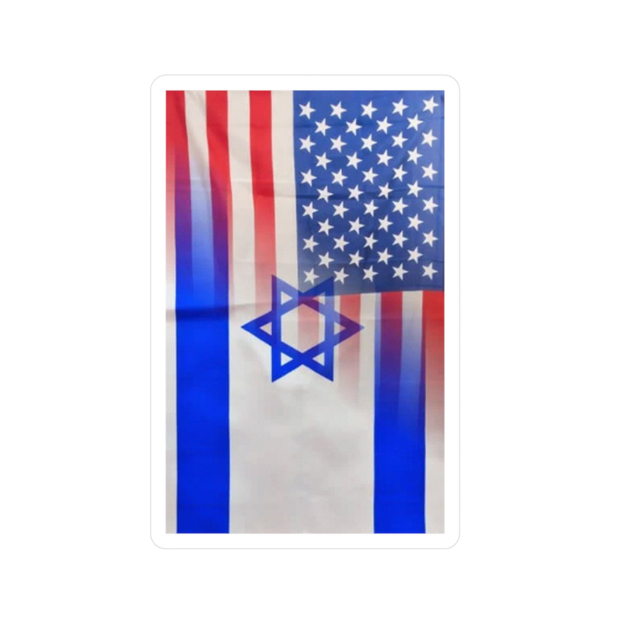 Israel American Flag Sticker Kiss-cut Vinyl Decals - Etsy