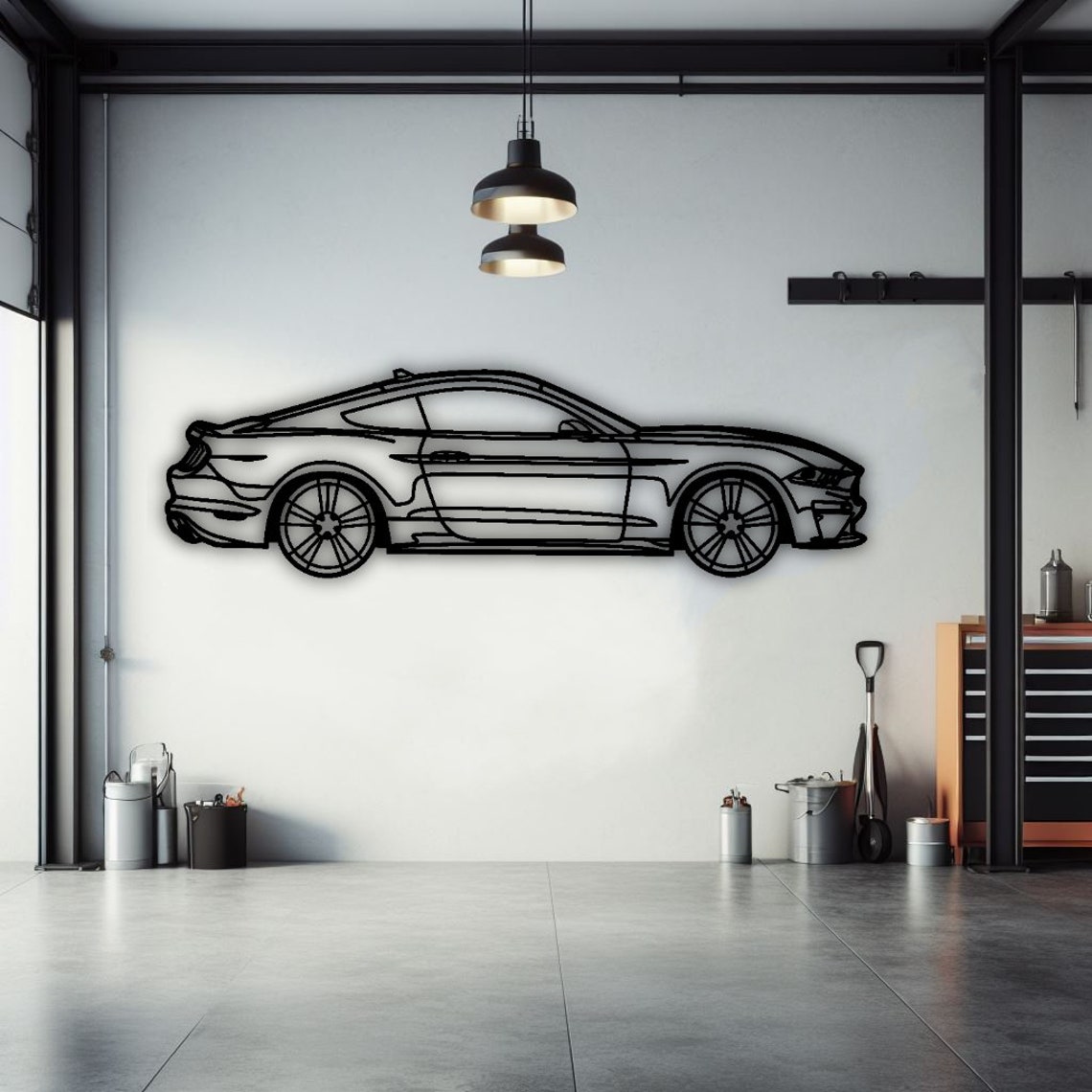Mustang Metal Wall Art Automotive Signs Car Gifts for Him Etsy