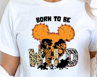 Born to be Wild-tröja, Disney Animal Kingdom-tröja, djur-tröja för barn och vuxna Hakuna Matata-tröjor Lejonkungen-tröjor Disneyland-tröja