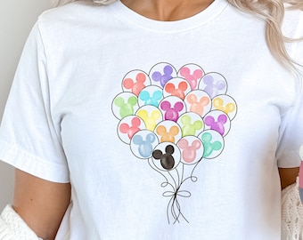 Camisa Disney Balloon, Camisa Grupo, Camisa Mickey Balloon, Camisa Disney Bestie, Camisa Magic Kingdom, Camisa Disneyland, Camisa Infantil