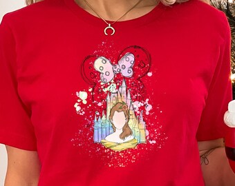 Disney Princess Shirt, Belle Princess Shirt, Beauty And The Beast Shirt, Disney Castle Shirt, Disney World Shirt, Disneyland Shirt