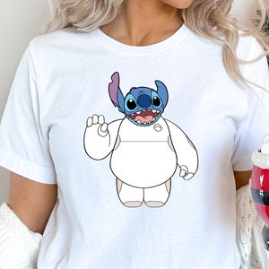 Stıtch Balloon Shirt Disneyworld Family Shirts, Stitch Robot Shirt, Kids Disneyworld Shirts, Mickey Balloon Shirt imagen 1