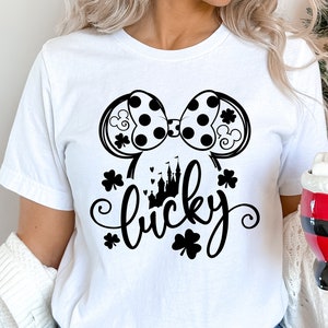 St. Patrick’s Day Mickey Mouse Shirt, Disney, Lucky Mickey Mouse Shirt, Mickey Ears Silhouette