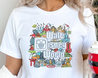 Camisa de Walt Disneyworld, camisas de Disney, camisas de Mickey, camisa de Minnie, camisa de Disneyworld, camisa de Disney para mujer, camisa de Walt Disney