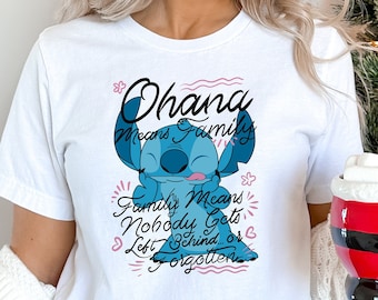 Ohana Means Family Shirt, Ohana Shirt, Disney Shirt, Lilo And Stitch Shirt, Hawaii Shirt, Gift For Her, Disneyworld Tee