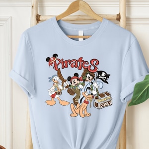 Vintage Disney Pirates Shirt, Mickey And Friends Shirt, Pirates of the Caribbean Shirt, Mickey Caribbean Shirt, Disney Trip Shirt, WDW Shirt