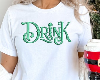 St Patrick’s Day Drink Shirt, Shamrock Tee, Patrick’s Day Gift,Patrick’s Day Family Matching Shirt,Drinking Shirt