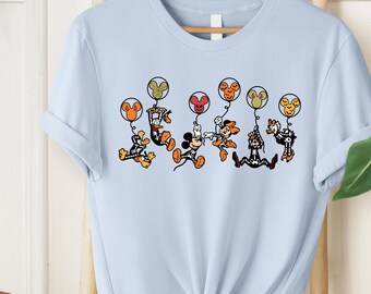 Disney Halloween skelet shirt, Disney Halloween bijpassende shirt, Disney ballon shirt, Mickey Minnie en vrienden, Disney bijpassende shirt
