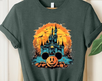 Disney Halloween Schloss Shirt, süßes Disney Halloween Shirt, Disney Halloween Shirt, Mickey's Not So Scary Halloween, Disney Süßes oder Saures