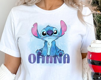 Ohana Shirt, Disney Shirt, Lilo And Stitch Shirt, Ohana Means Family Shirt, Hawai Shirt, Gift For Her, Disneyworld Tee, Disney Stitch Shirt