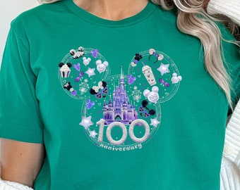 Camisa 100 aniversario, Camisa Disney, Camisa Mickey, Camisa Minnie, Camisa Disney 2023, Camisa Disney Trip 2023, Camiseta Disney Vacation