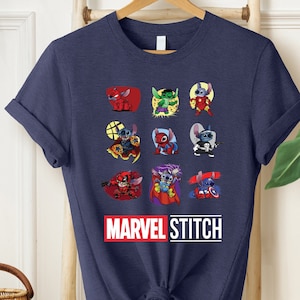 Marvel Stitch Shirt, Stitch avengers Shirt, Stitch Lover, Disney Marvel, Avengers Assemble Shirt, Marvel Avengers Friends Shirt